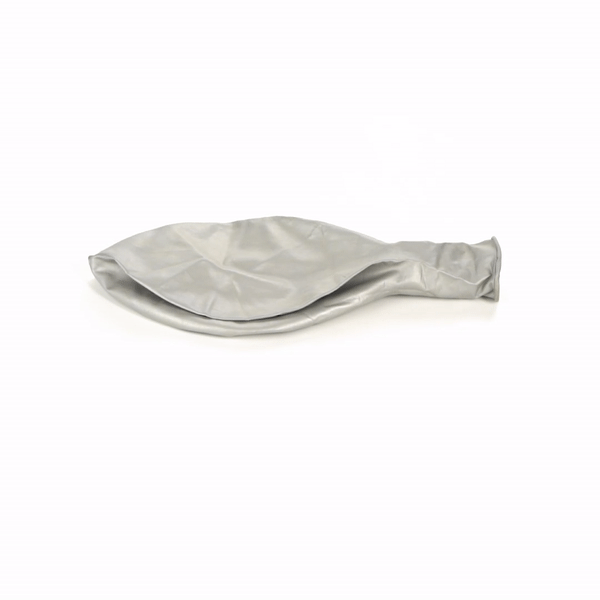 Balloonify Metallic Silver Latex Balloon - 36" - 10 count box