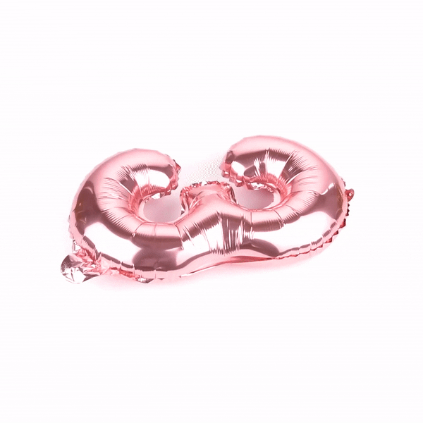 Balloonify Rose Gold Mylar Number 3 Balloon - 16" - 1 count box
