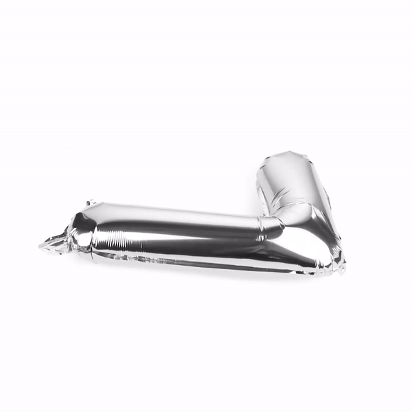 Balloonify Silver Mylar Number 7 Balloon - 16" - 1 count box