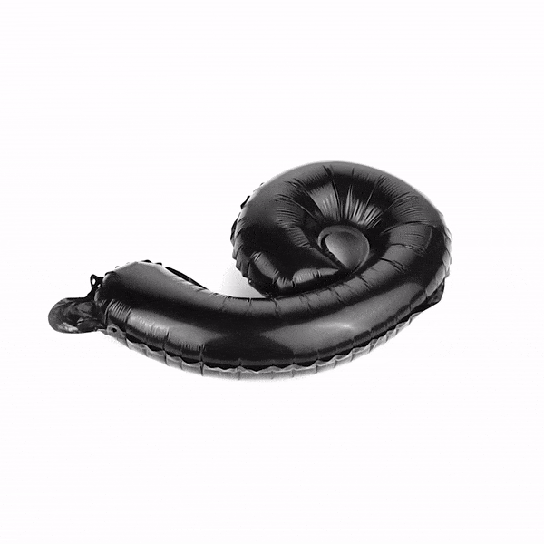 Balloonify Black Mylar Number 9 Balloon - 16" - 1 count box