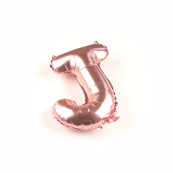 Balloonify Rose Gold Mylar Letter J Balloon - 16" - 1 count box