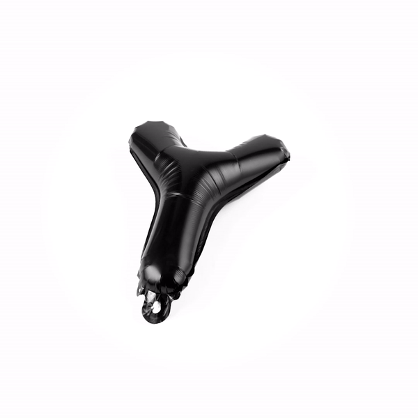 Balloonify Black Mylar Letter Y Balloon - 16" - 1 count box