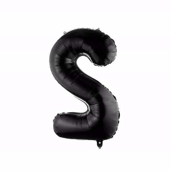 Balloonify Black Mylar Number 2 Balloon - 40" - 1 count box