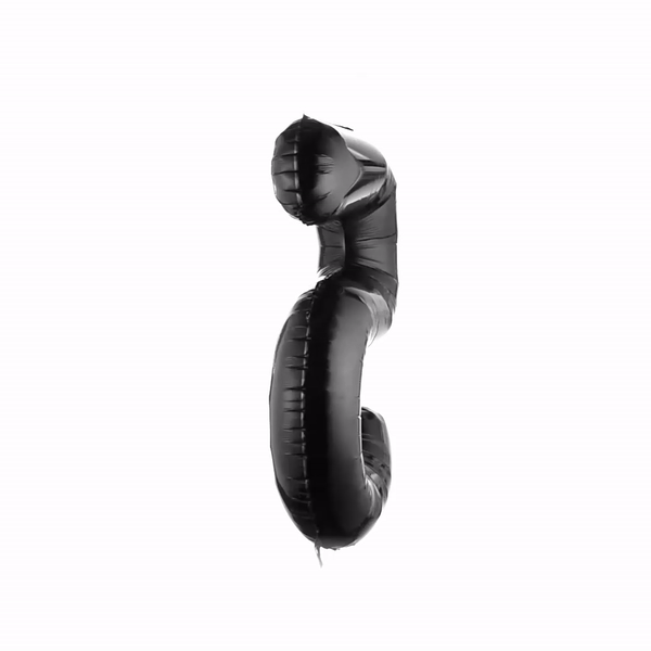 Balloonify Black Mylar Number 5 Balloon - 40" - 1 count box