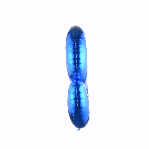 Balloonify Blue Mylar Number 8 Balloon - 40" - 1 count box