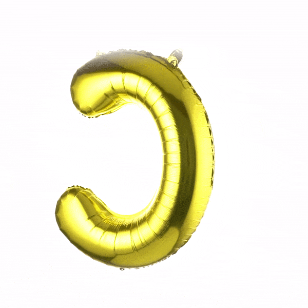 Balloonify Gold Mylar Letter C Balloon - 40" - 1 count box