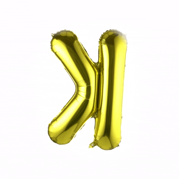 Balloonify Gold Mylar Letter K Balloon - 40" - 1 count box