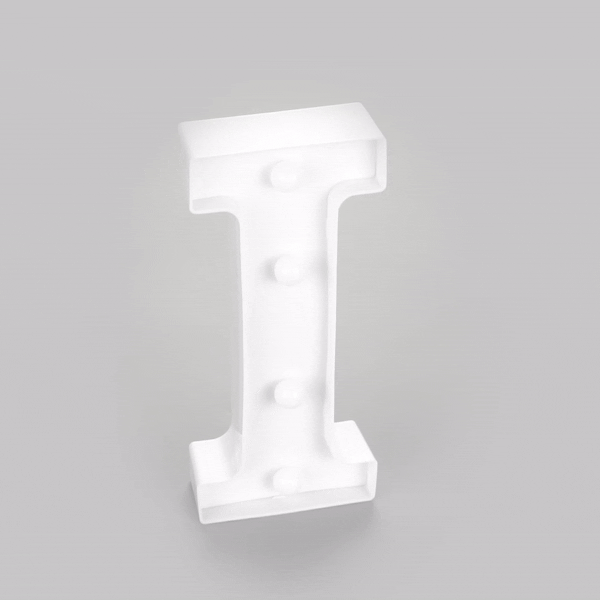 Illumify White LED Marquee Letter I Sign - 8 3/4" - 1 count box