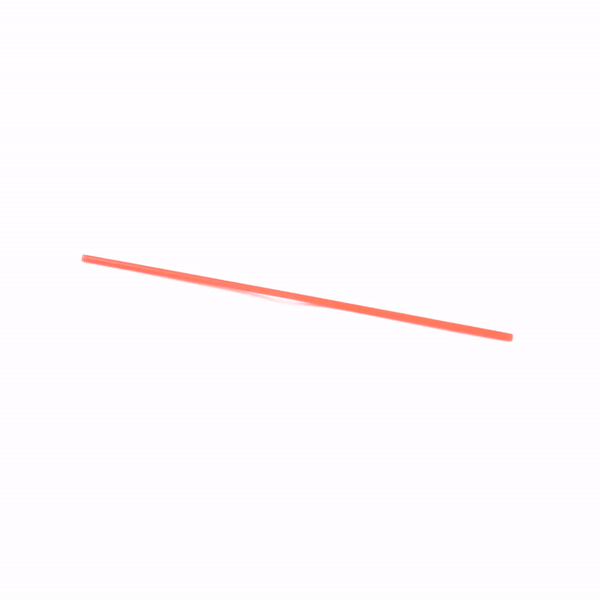 Restpresso Red Plastic Coffee Stirrer / Sip Straw - 7" - 500 count box