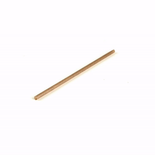Basic Nature Brown PLA Plastic / Coffee Ground Straw - Compostable - 8 1/4" - 2000 count box
