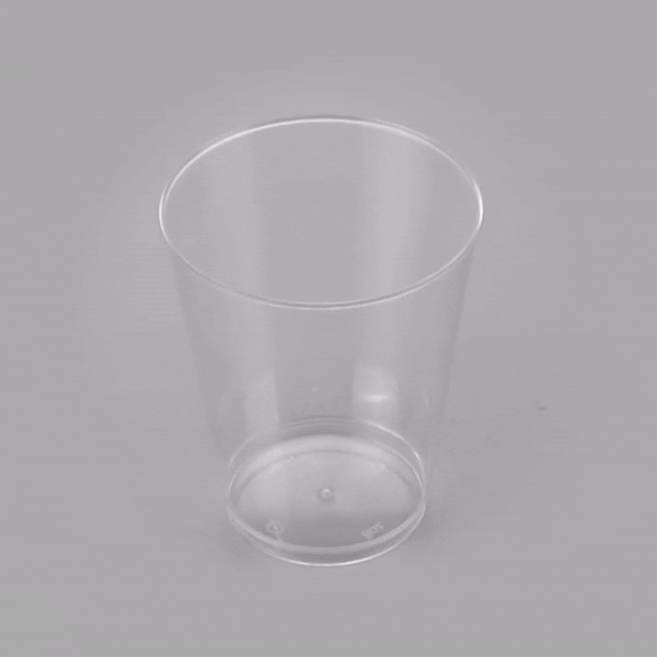 Chef 101 8 oz Clear Plastic Tumbler - 3" x 3" x 3 1/4" - 20 count box