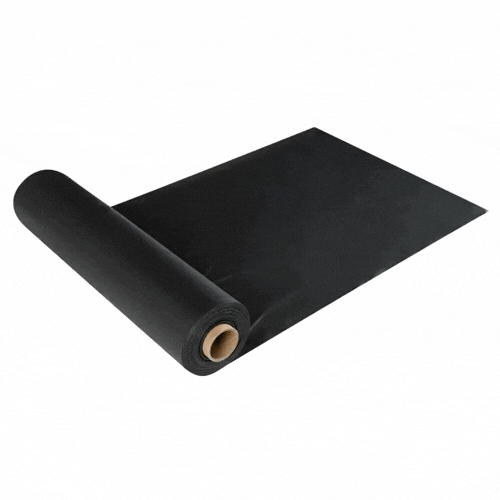 Table Tek Black Plastic Table Cover Roll - with Slide Cutter - 100' x 54" - 1 count box