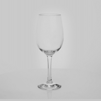 Bev Tek 16 oz Polycarbonate Wine Glass - 3 1/2" x 3 1/2" x 9 1/4" - 48 count box
