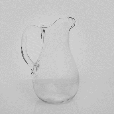 Bev Tek 57 oz Clear Polycarbonate Water Pitcher - 7" x 3 1/2" x 9 1/2" - 6 count box
