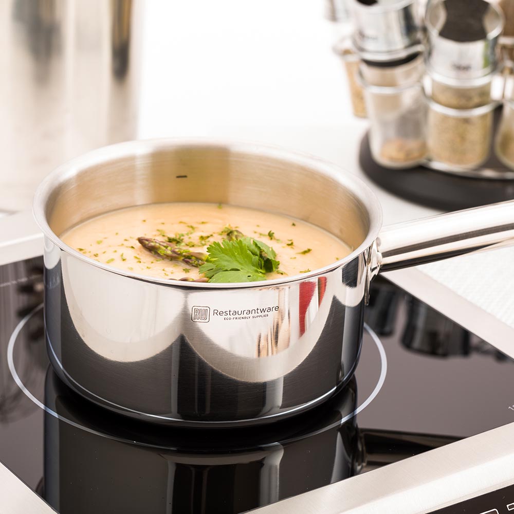 Met Lux 1.5 qt Stainless Steel Sauce Pan - Induction Ready, Single Handle - 1 count box