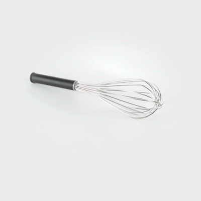 Met Lux Stainless Steel Piano Whisk - with Plastic Comfort Handle - 14" - 1 count box