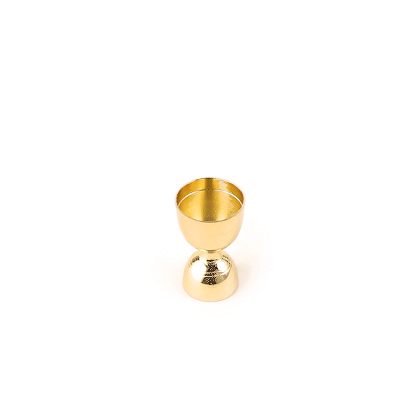 Bar Lux 1 oz / 2 oz Gold-Plated Stainless Steel Jigger - Negroni - 1 count box