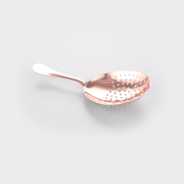 Bar Lux Copper-Plated Stainless Steel Julep Strainer - 6 1/2" - 1 count box