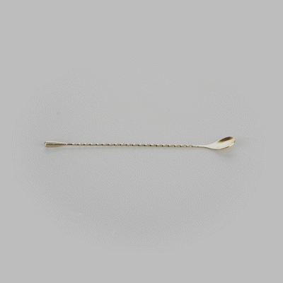 Bar Lux Gold-Plated Stainless Steel Belicoso Barspoon - 12" - 1 count box