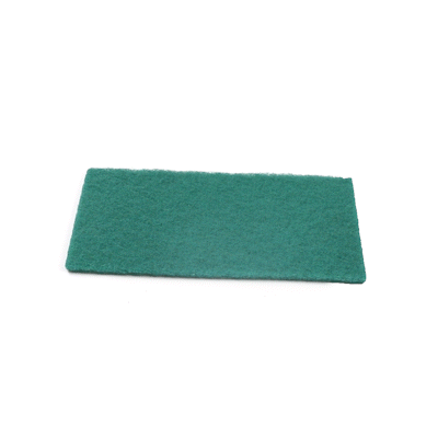 RW Clean Green Polyester Heavy-Duty Scouring Pad - 9" x 6" - 10 count box