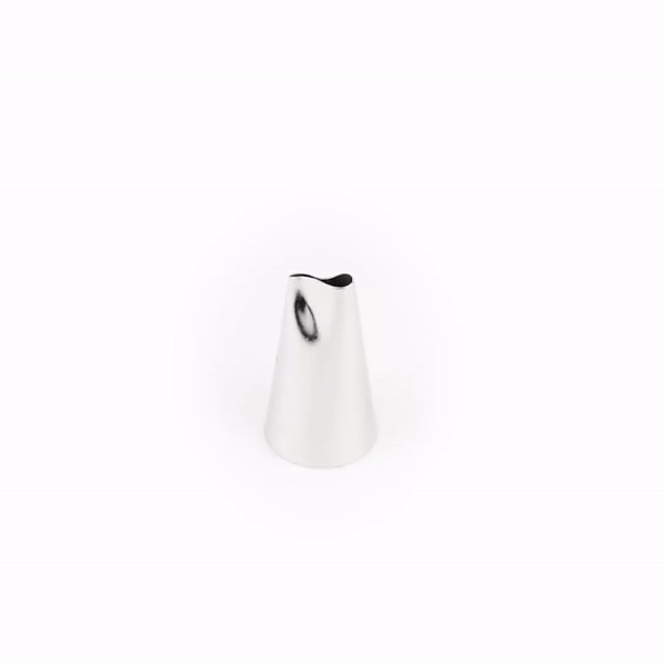 Pastry Tek Stainless Steel #97 Petal Piping Tip - 3/4" x 3/4" x 1 1/4" - 1 count box