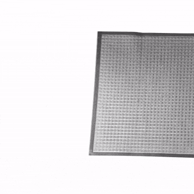 Comfy Feet Gray Heavy-Duty Carpet Floor Mat - Waffle - 60" x 36" - 1 count box