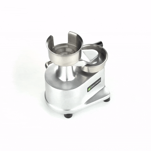 Hi Tek Stainless Steel 4" Hamburger Patty Molding Press - 1/4 lb, with Handle - 1 count box