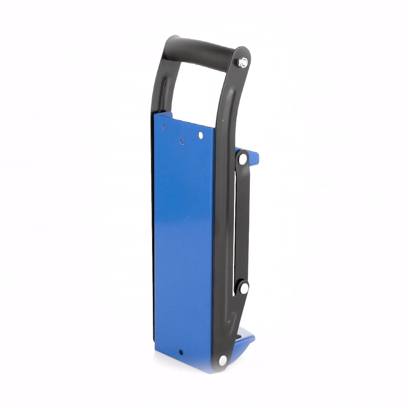 Met Lux Blue Metal Can Crusher - for 12 / 16 oz Cans, Wall Mount - 1 count box