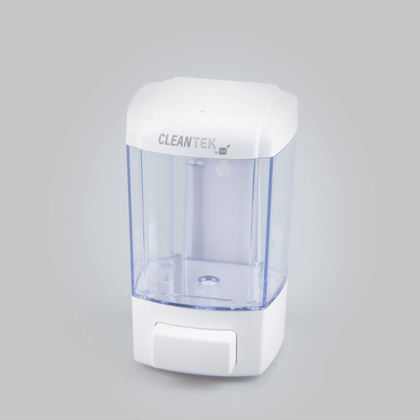 Clean Tek Professional 24 oz White Manual Soap Dispenser - for Gel or Liquid Soap - 1 count box