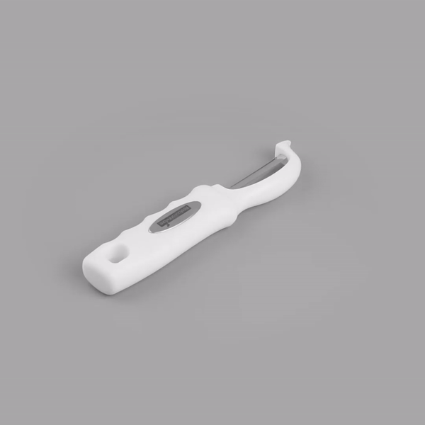 Comfy Grip White Stainless Steel Vegetable Peeler - 7 1/2" - 1 count box