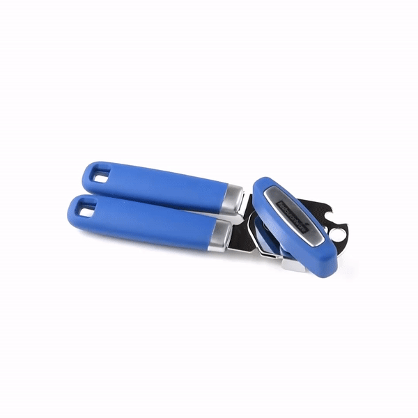 Comfy Grip Midnight Blue Stainless Steel Can Opener - 7 3/4" x 2" x 2 1/4" - 1 count box