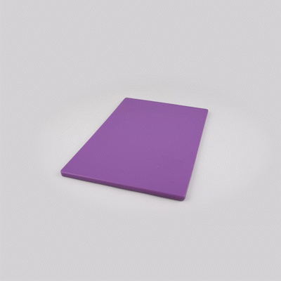 Chef 101 Purple Plastic Cutting Board - 20" x 15" - 1 count box