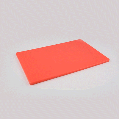 Chef 101 Red Plastic Cutting Board - 24" x 18" - 1 count box
