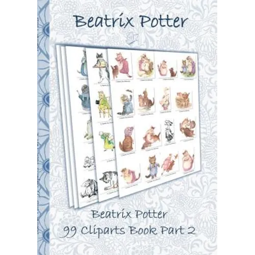 Beatrix Potter 99 Cliparts Book Part 2 ( Peter Rabbit ): Sticker, Icon, Clipart, Cliparts, download, Internet, Dropbox, Original, Children's books, ch - Paperback