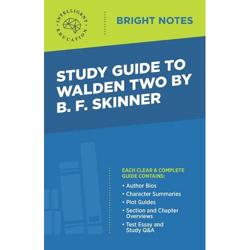 Study Guide to Walden Two by B. F. Skinner - Paperback