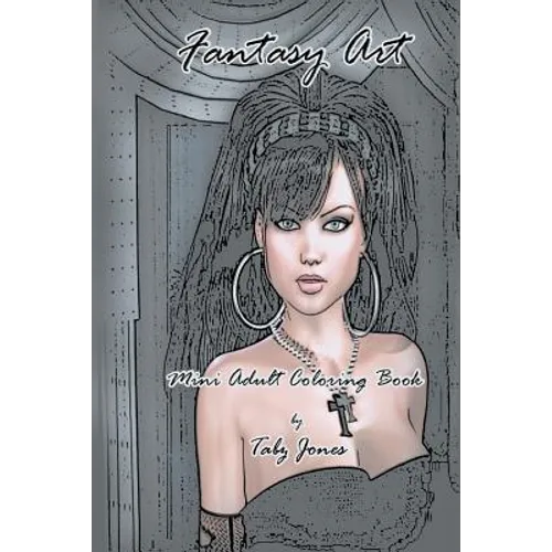 Fantasy Art Mini Adult Coloring Book - Paperback