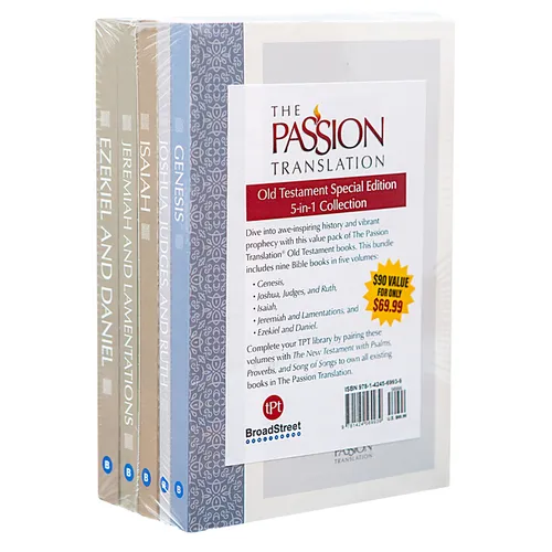 The Passion Translation Old Testament Special Edition: 5-In-1 Collection - Paperback