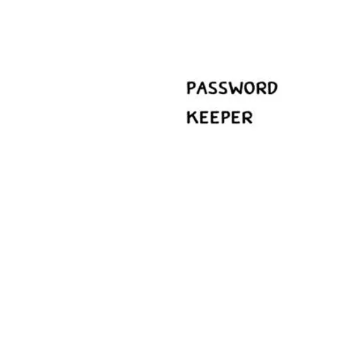 Password Keeper: Size (6 x 9 inches) - 100 Pages - White Cover: Keep your usernames, passwords, social info, web addresses and security - Paperback