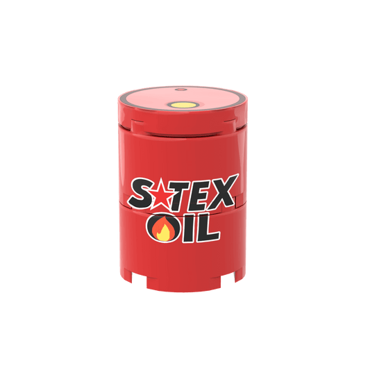 S-Tex Oil Barrel - Printed 2x2 Bricks - Made Using LEGO® Parts