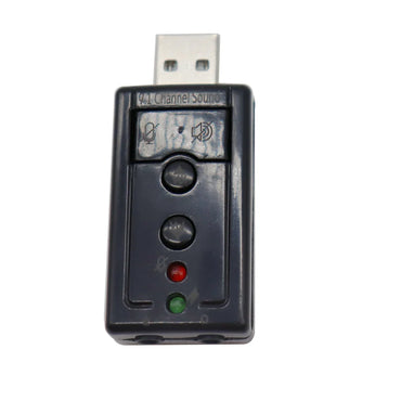 7.1 USB 2.0 External Sound Card Adapter Mini USB Audio Adapter for PC and Laptop Plug-and-Play Virtual 7.1 Stereo