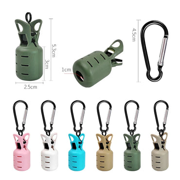 6-Pack Squid Jig Bait Protector Kit — Egi Hook Covers with Carabiner, Webfoot Octopus and Cuttlefish Lure Caps