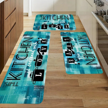 VIKAMA Kitchen Floor Mats, Entrance Door Mats, Laundry Room Long Carpets, Corridor Passageway Floor Mats, Home Decorations