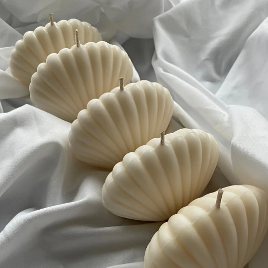 3D Shell Silicone Candle Mold 1‑Pack for DIY Scented Candles, Wax & Clay Crafts