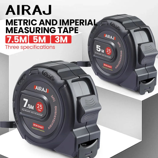High Precision Waterproof Tape Measure — 3m/5m/7.5m (9.8ft/16.4ft/24.6ft) Thickened Anti-Corrosion Retractable Ruler for Woodworking & DIY