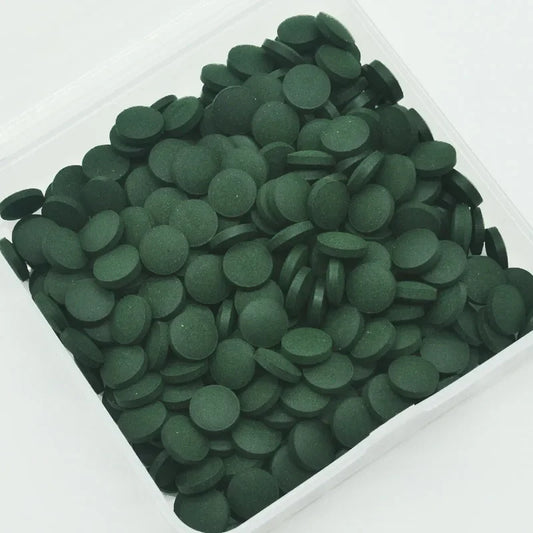 100-Pack Spirulina Tablets Fish & Shrimp Food – Nutrient-Rich Algae Pellets for Aquarium Fish, Crystal Red Shrimp
