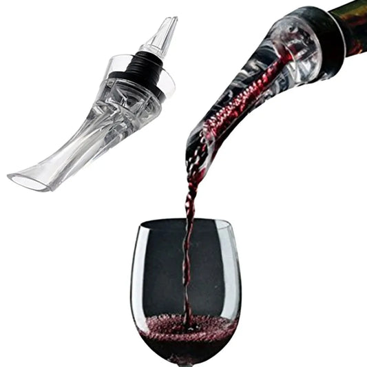 1/2 Pack Wine Aerator Pourer – Fast Aerating Bottle Spout for Red Wine, Drip-Free Pourer and Stopper