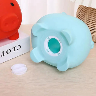 Cute Cartoon Pig Piggy Bank - Kids Coin Bank Money Saving Box (3.5 in / 9 cm)