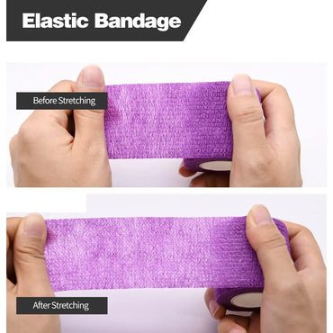 10/12-Pack Colorful Self-Adhesive Elastic Cohesive Bandage Wrap 5 cm x 4.8 m (1.96 in x 189 in) for Knee, Finger, Ankle, Palm & Pet Care