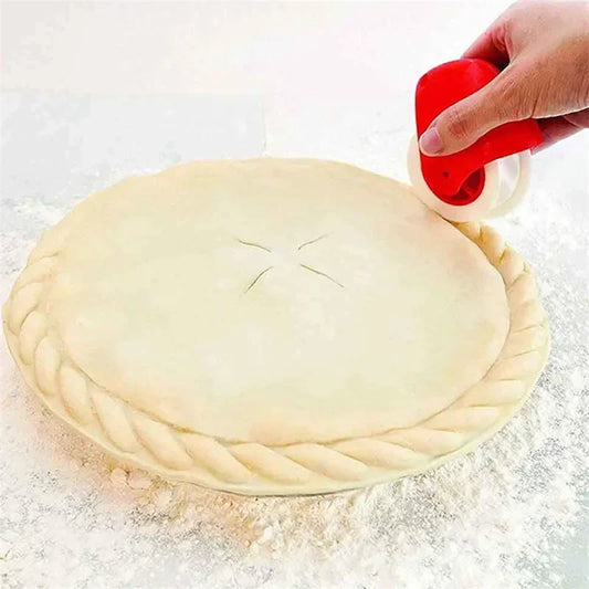 Pastry Lattice Wheel Cutter - Plastic Roller for Pie, Pizza & Pasta