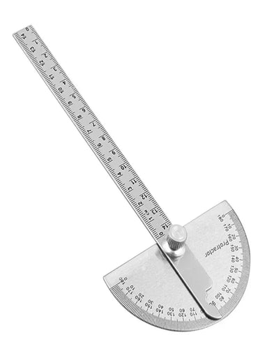 180° Semi-Circular Protractor Angle Ruler 14 cm (5.5 in) Carpenter Dividing Gauge